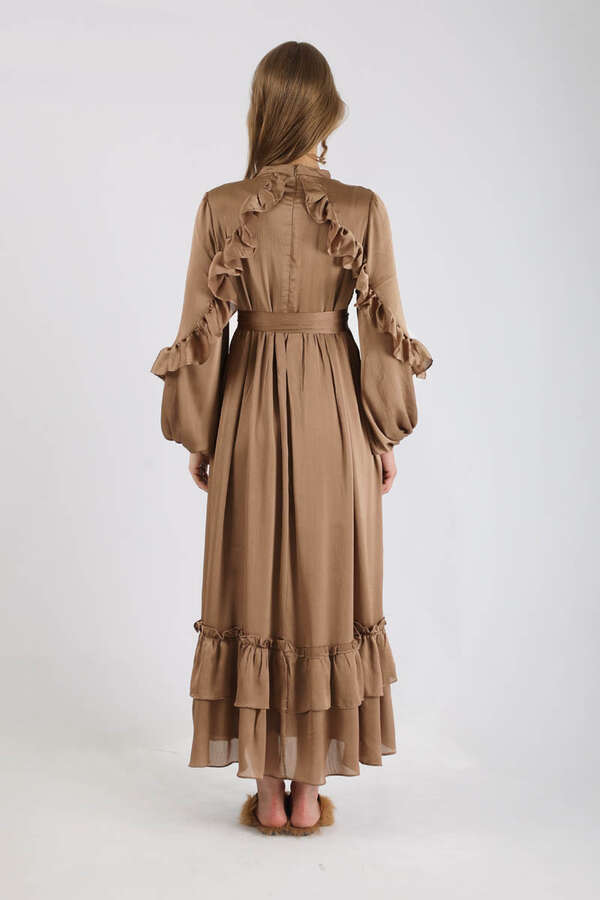 Faba Evening Dress Brown - 5