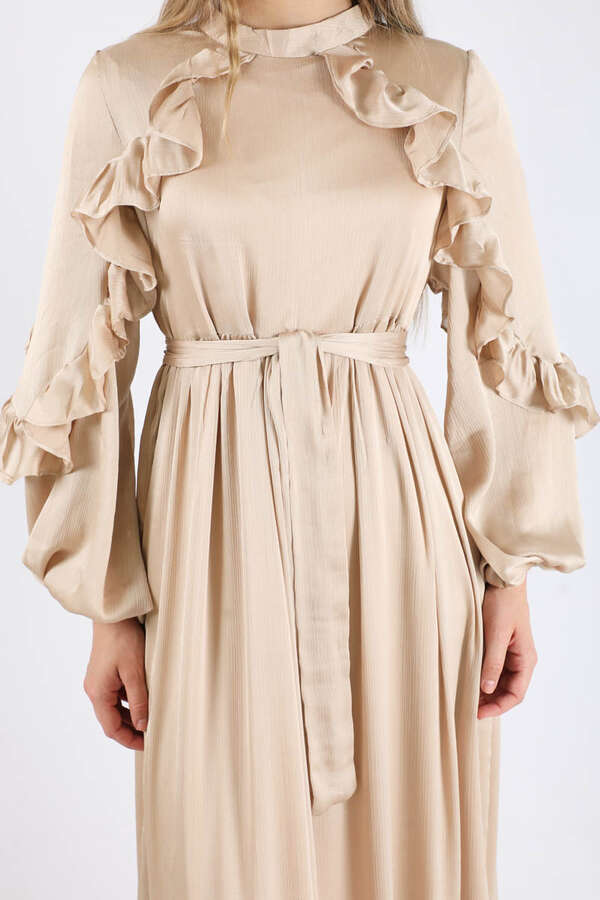 Faba Evening Dress Cream - 4