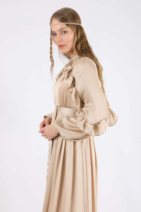 Faba Evening Dress Cream - 6