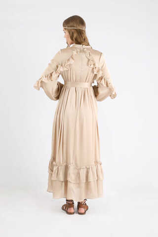 Faba Evening Dress Cream - 7
