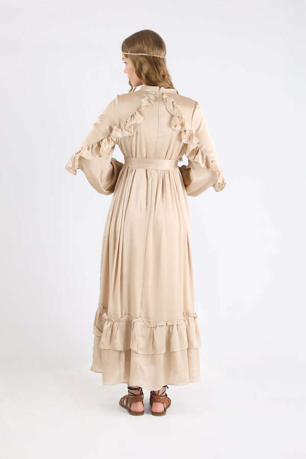 Faba Evening Dress Cream - 7