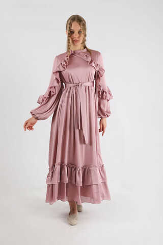 Faba Evening Dress Dried Rose - 1