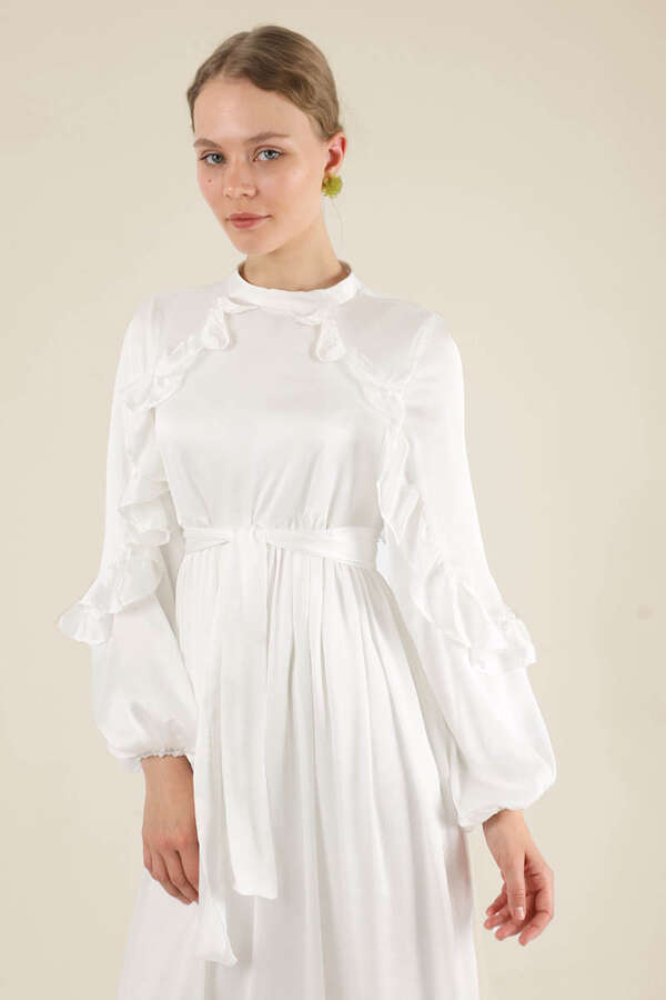 Faba Evening Dress White - 2