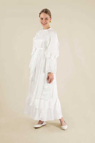 Faba Evening Dress White - 3