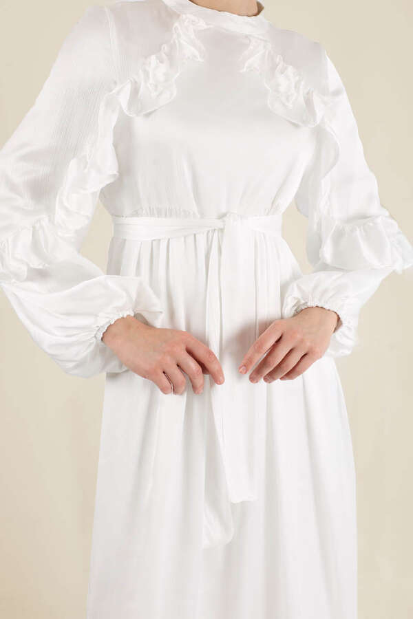 Faba Evening Dress White - 4