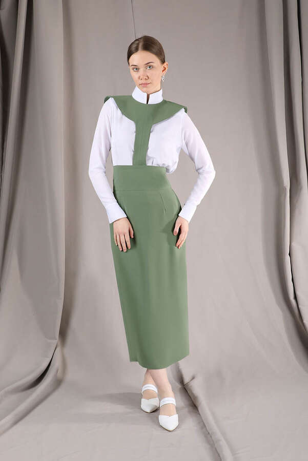 Femina Pencil Skirt Set Mint - 3