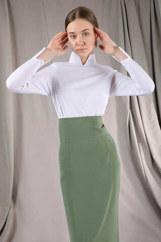 Femina Pencil Skirt Set Mint - 5