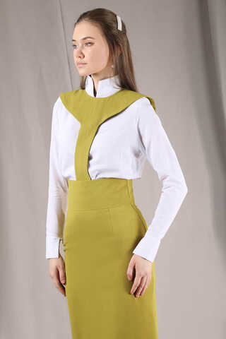 Femina Pencil Skirt Set Oil Green - 5