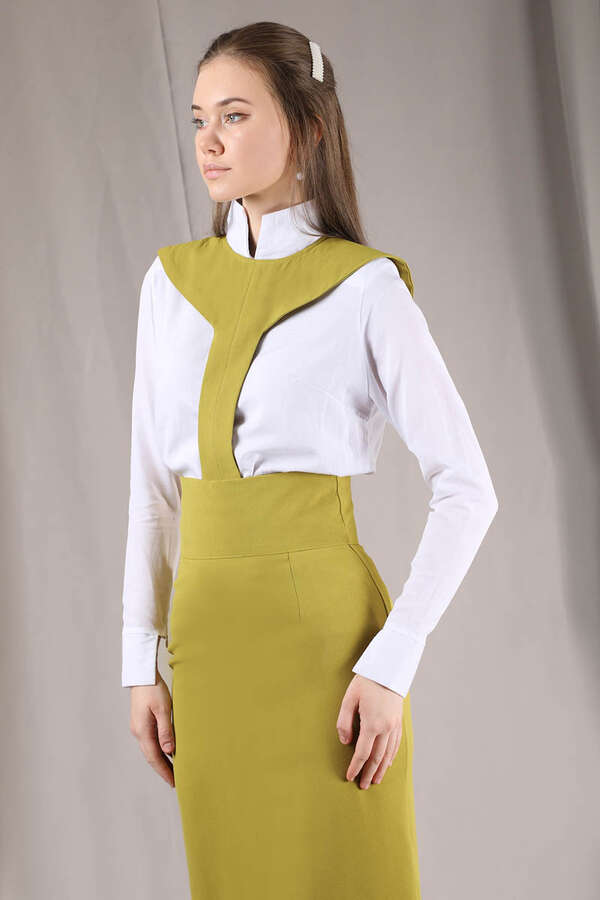 Femina Pencil Skirt Set Oil Green - 5