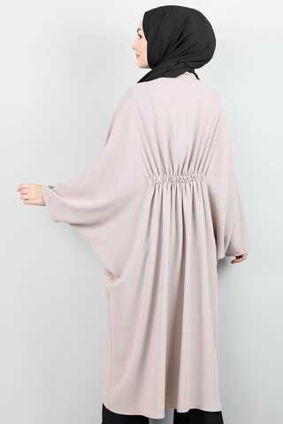 Fermuarlı Belden Kuşaklı Vizon Tunik - 4