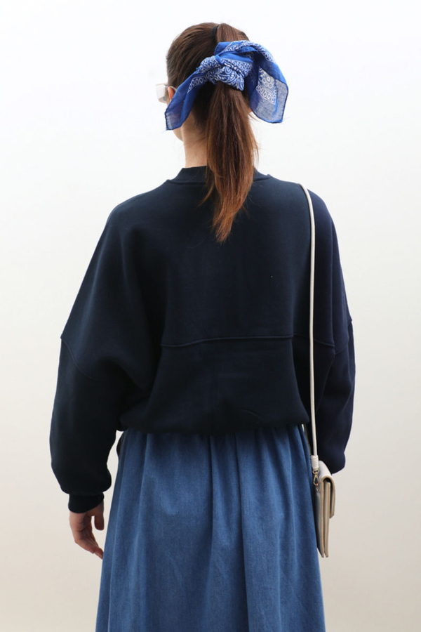 Fermuarlı Bomber Ceket Lacivert - 8