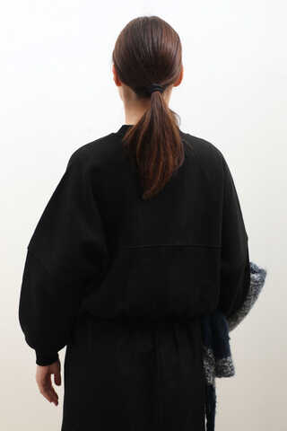 Fermuarlı Bomber Ceket Siyah - 7