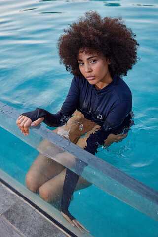 Fermuarlı Sörf Mayo Lacivert - 10