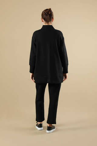 Fermuarlı Spor Takım Siyah - 6