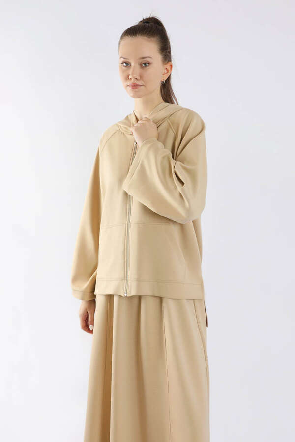 Fermuarlı Sweat Etek Takım Taş - 2