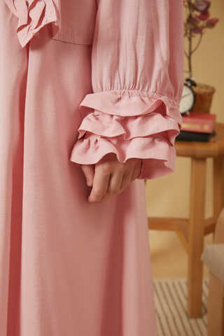 Fırfır Detaylı Bluz Pembe - 13