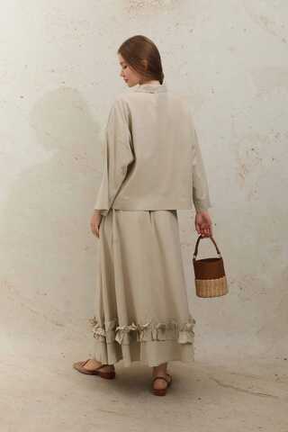 Fırfırlı Takım Koyu Taş - 9