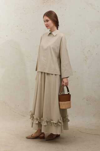 Fırfırlı Takım Koyu Taş - 3