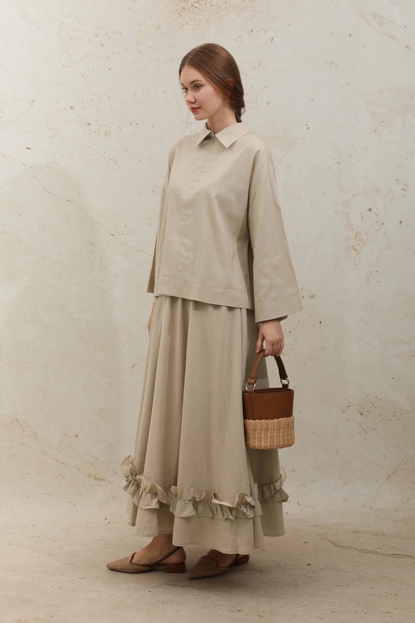 Fırfırlı Takım Koyu Taş - 3