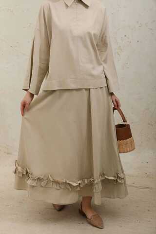 Fırfırlı Takım Koyu Taş - 4