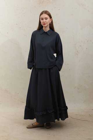 Fırfırlı Takım Lacivert - 2