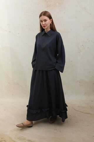 Fırfırlı Takım Lacivert - 3