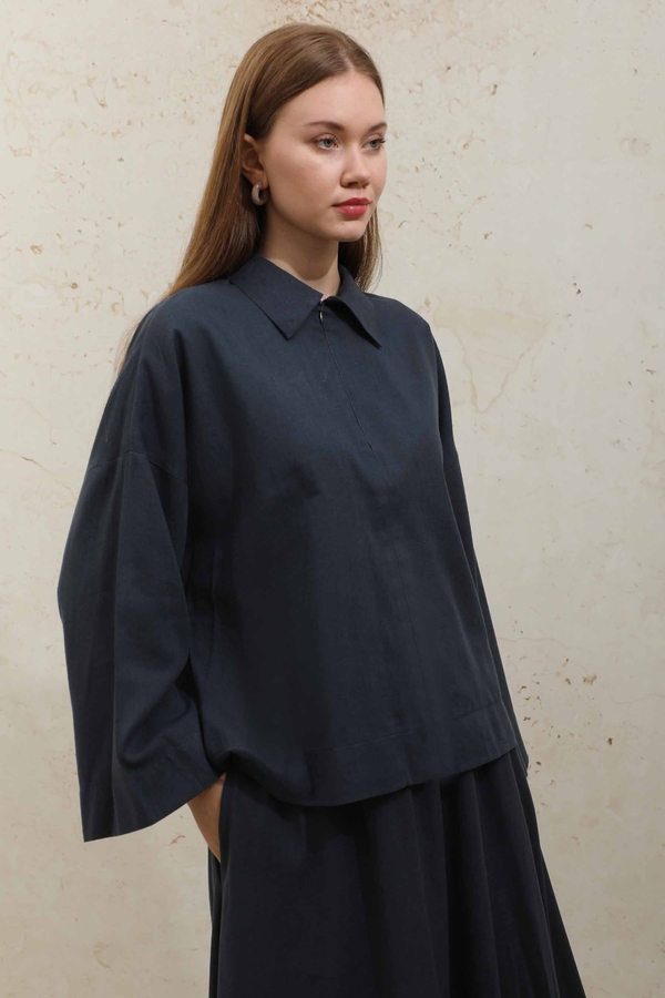 Fırfırlı Takım Lacivert - 5