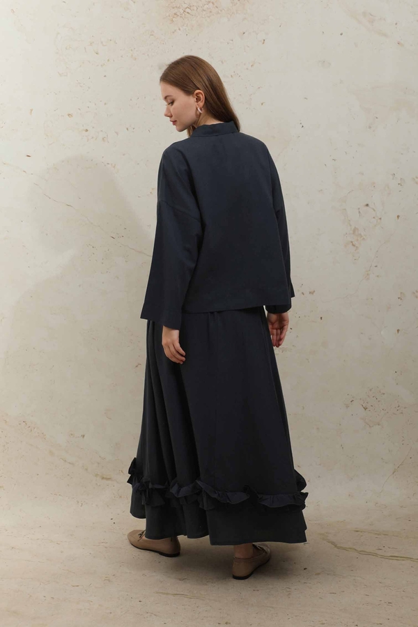 Fırfırlı Takım Lacivert - 8