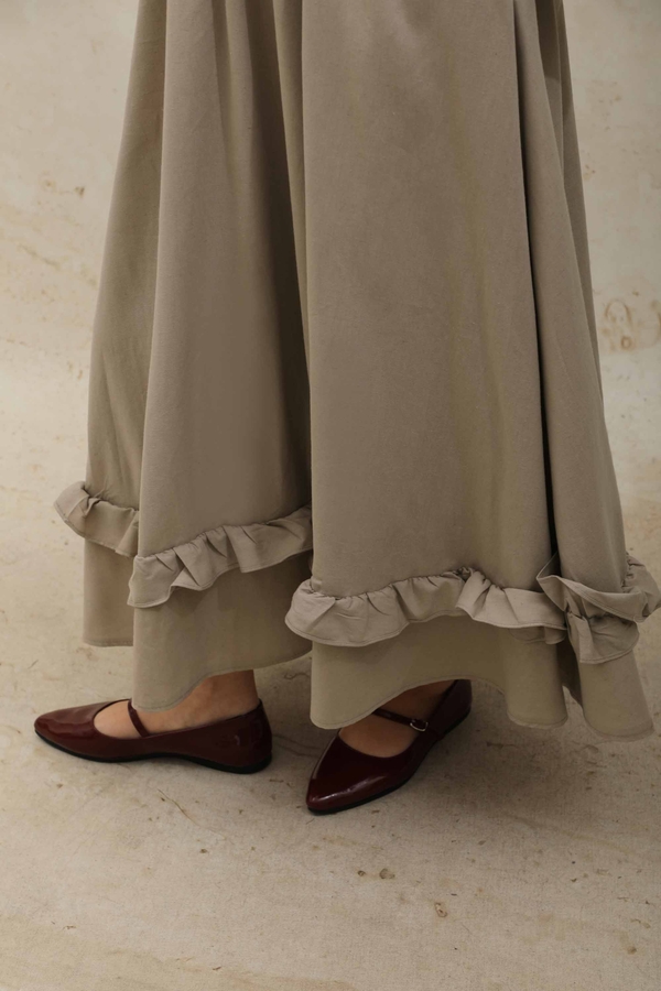 Fırfırlı Takım Vizon - 5