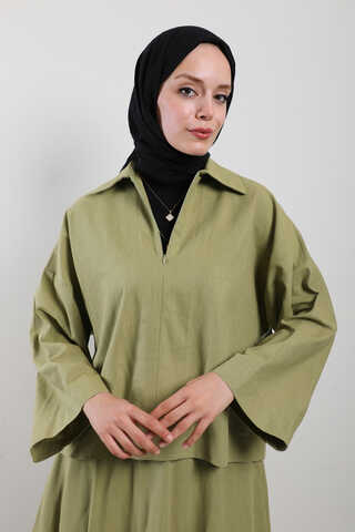 Fırfırlı Takım Yağ Yeşili - 5