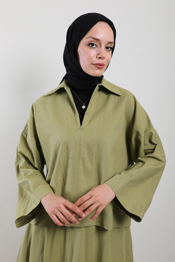 Fırfırlı Takım Yağ Yeşili - 5