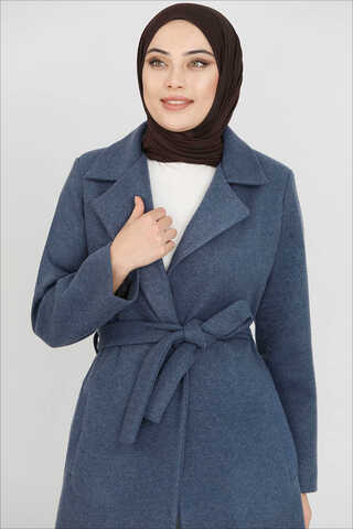 Fit Coat Navy Blue - 3