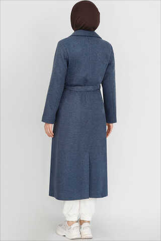 Fit Coat Navy Blue - 4