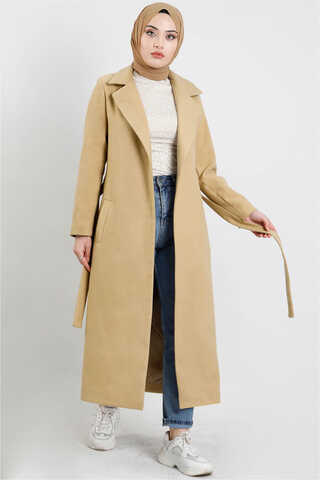 Fit Coat Sand Beige - 1