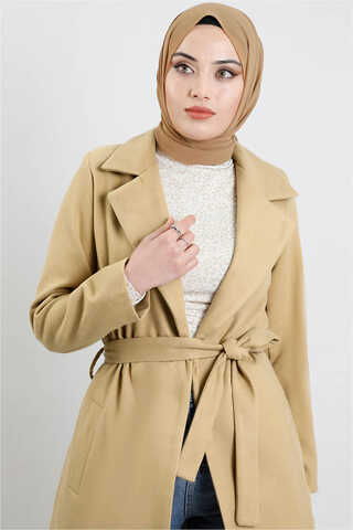 Fit Coat Sand Beige - 2