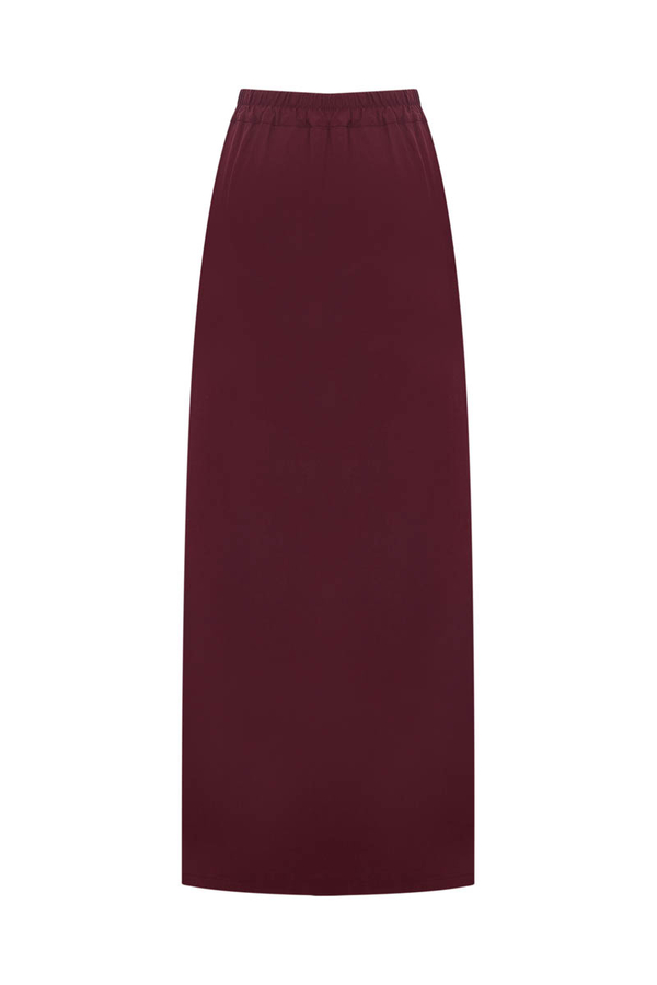 Fiyonklu Sayina Etek Takım Bordo - 3