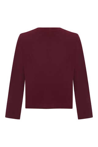 Fiyonklu Sayina Etek Takım Bordo - 4