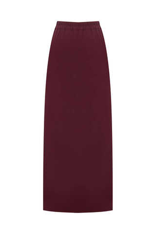 Fiyonklu Sayina Etek Takım Bordo - 3