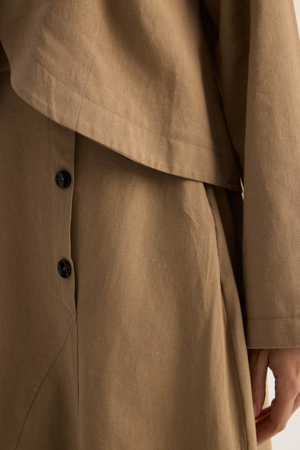 Fiyonklu Sayina Etek Takım Camel - 15