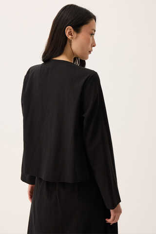 Fiyonklu Sayina Etek Takım Siyah - 10