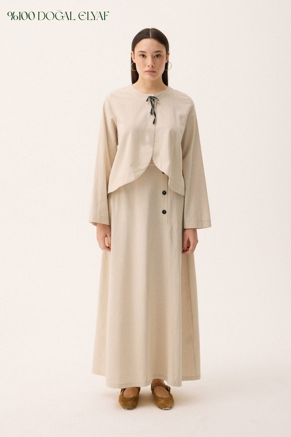 Fiyonklu Sayina Etek Takım Taş - 1