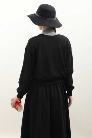 Fiyonklu Triko Hırka Siyah - 5