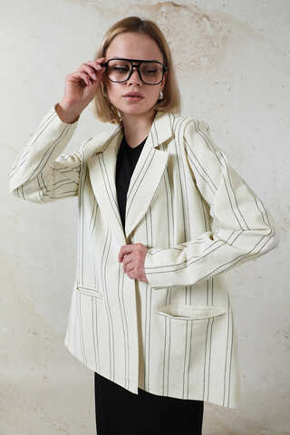 Fleto Pocket Linen Jacket Black - 7