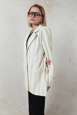 Fleto Pocket Linen Jacket Black - 8