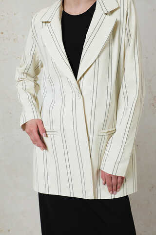 Fleto Pocket Linen Jacket Black - 10