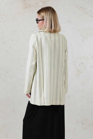 Fleto Pocket Linen Jacket Black - 11