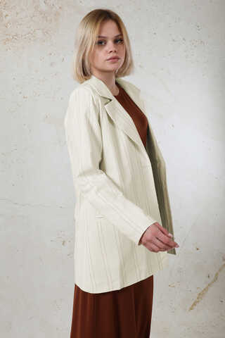 Fleto Pocket Linen Jacket Brown - 3