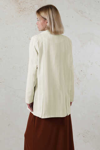 Fleto Pocket Linen Jacket Brown - 9