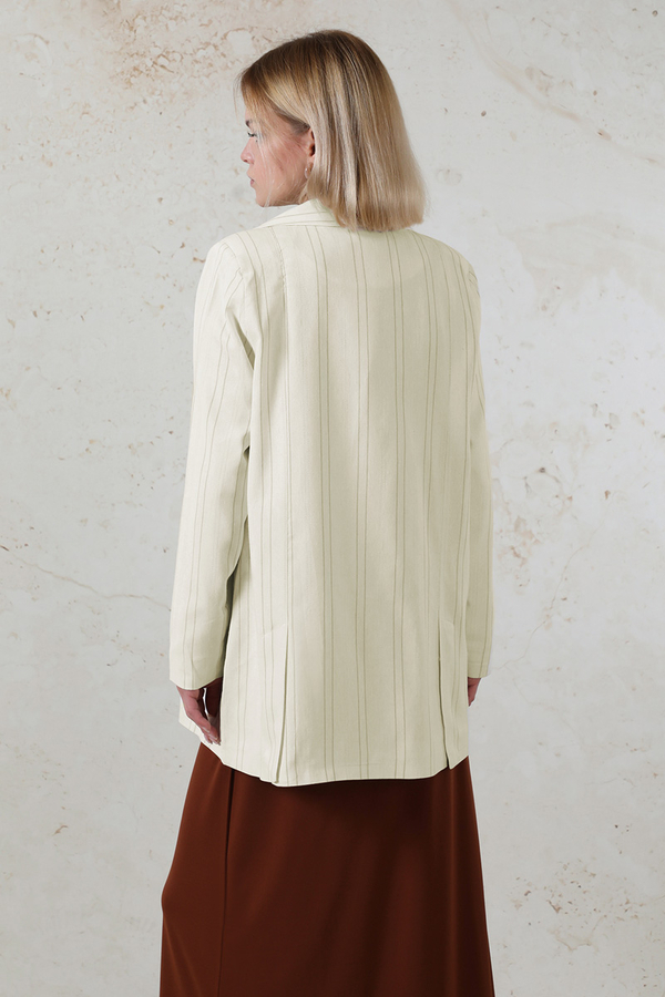 Fleto Pocket Linen Jacket Brown - 9