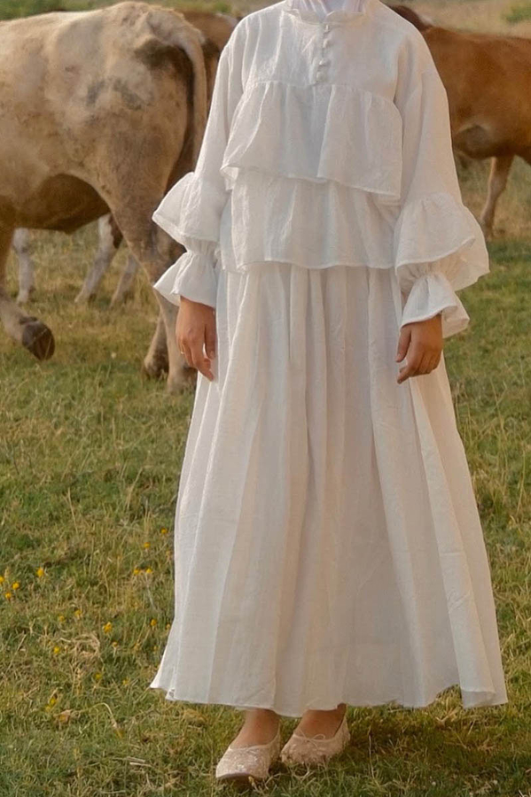 Flora Etek Beyaz - 3